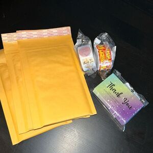 Thank you!1”stickers 500,50card,250fragil,envelops(5) 805pc  supplies